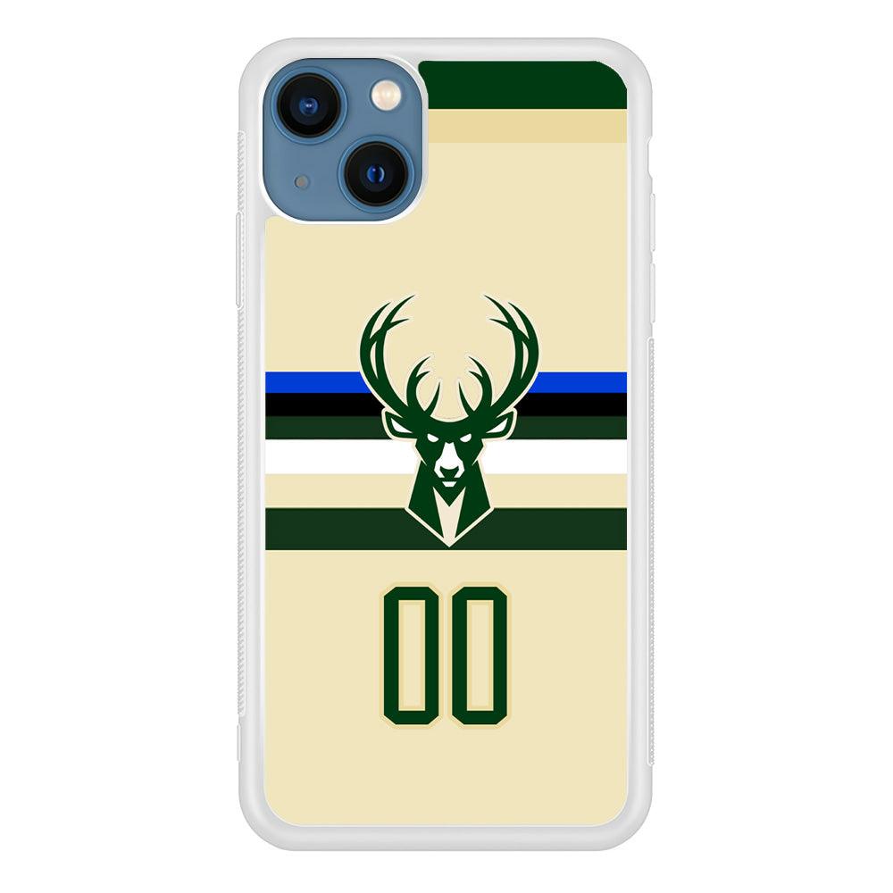 Milwaukee Bucks Light Cream Jersey iPhone 13 Case-Oxvistore