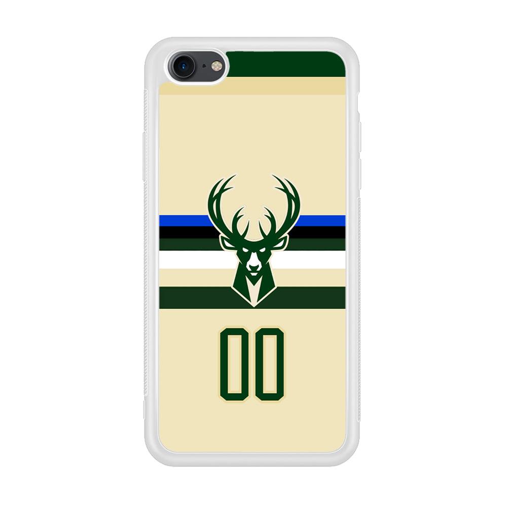 Milwaukee Bucks Light Cream Jersey iPhone 8 Case-Oxvistore