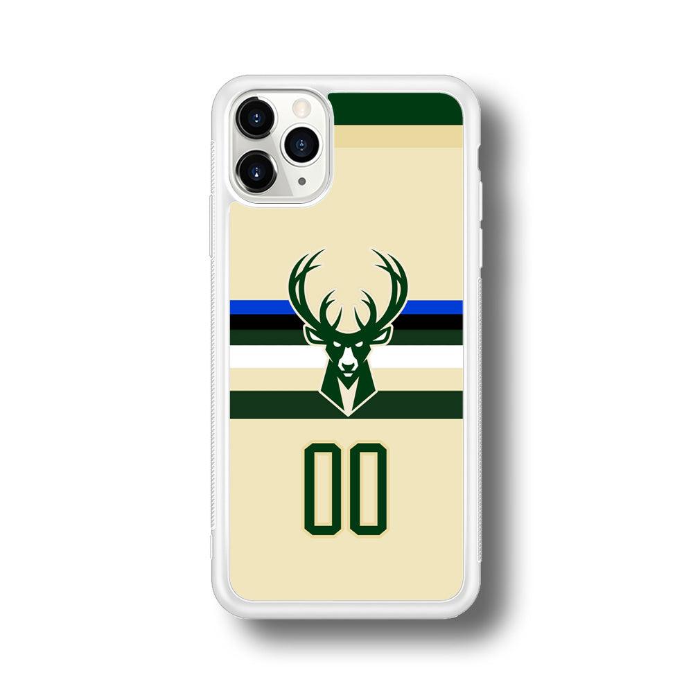 Milwaukee Bucks Light Cream Jersey iPhone 11 Pro Case-Oxvistore