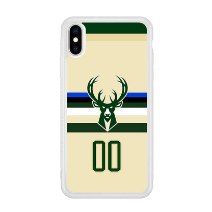 Milwaukee Bucks Light Cream Jersey iPhone X Case-Oxvistore