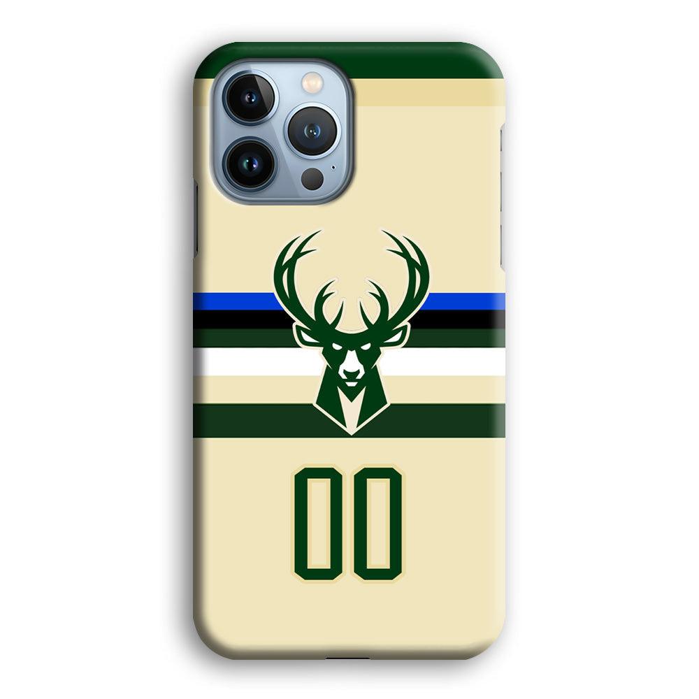 Milwaukee Bucks Light Cream Jersey iPhone 15 Pro Max Case-Oxvistore