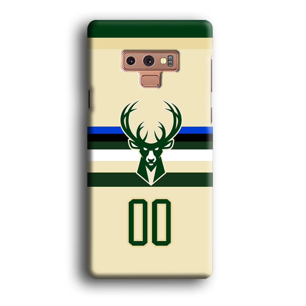 Milwaukee Bucks Light Cream Jersey Samsung Galaxy Note 9 Case-Oxvistore