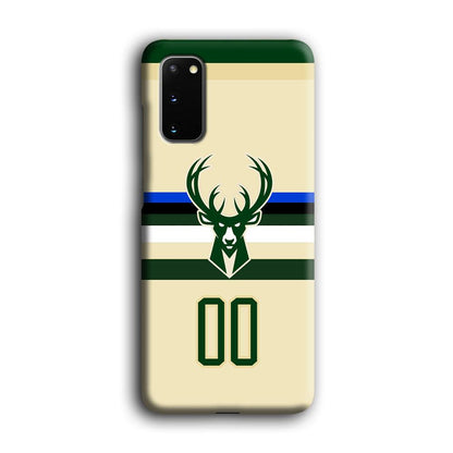 Milwaukee Bucks Light Cream Jersey Samsung Galaxy S20 Case-Oxvistore