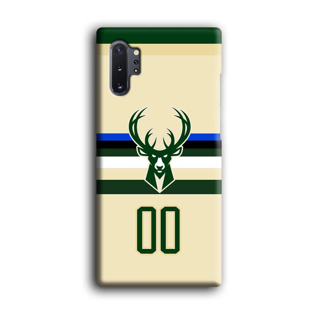 Milwaukee Bucks Light Cream Jersey Samsung Galaxy Note 10 Plus Case-Oxvistore