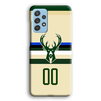 Milwaukee Bucks Light Cream Jersey Samsung Galaxy A52 Case-Oxvistore