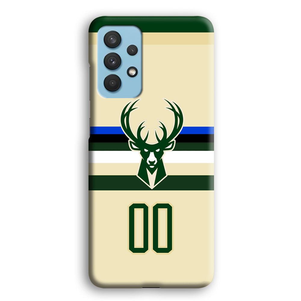 Milwaukee Bucks Light Cream Jersey Samsung Galaxy A32 Case-Oxvistore