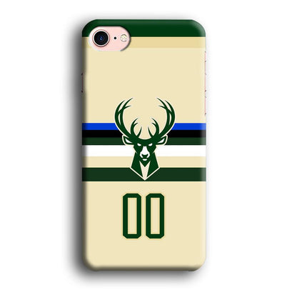 Milwaukee Bucks Light Cream Jersey iPhone 8 Case-Oxvistore