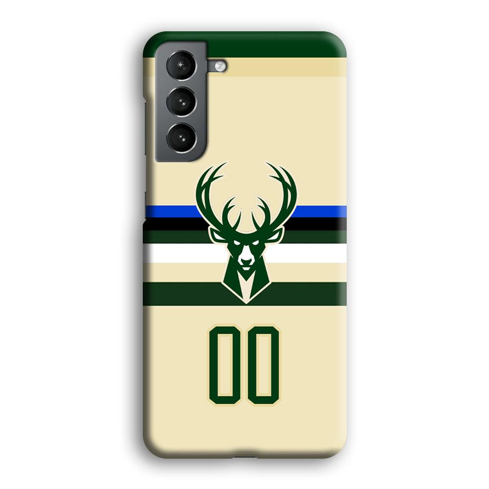 Milwaukee Bucks Light Cream Jersey Samsung Galaxy S21 Case-Oxvistore