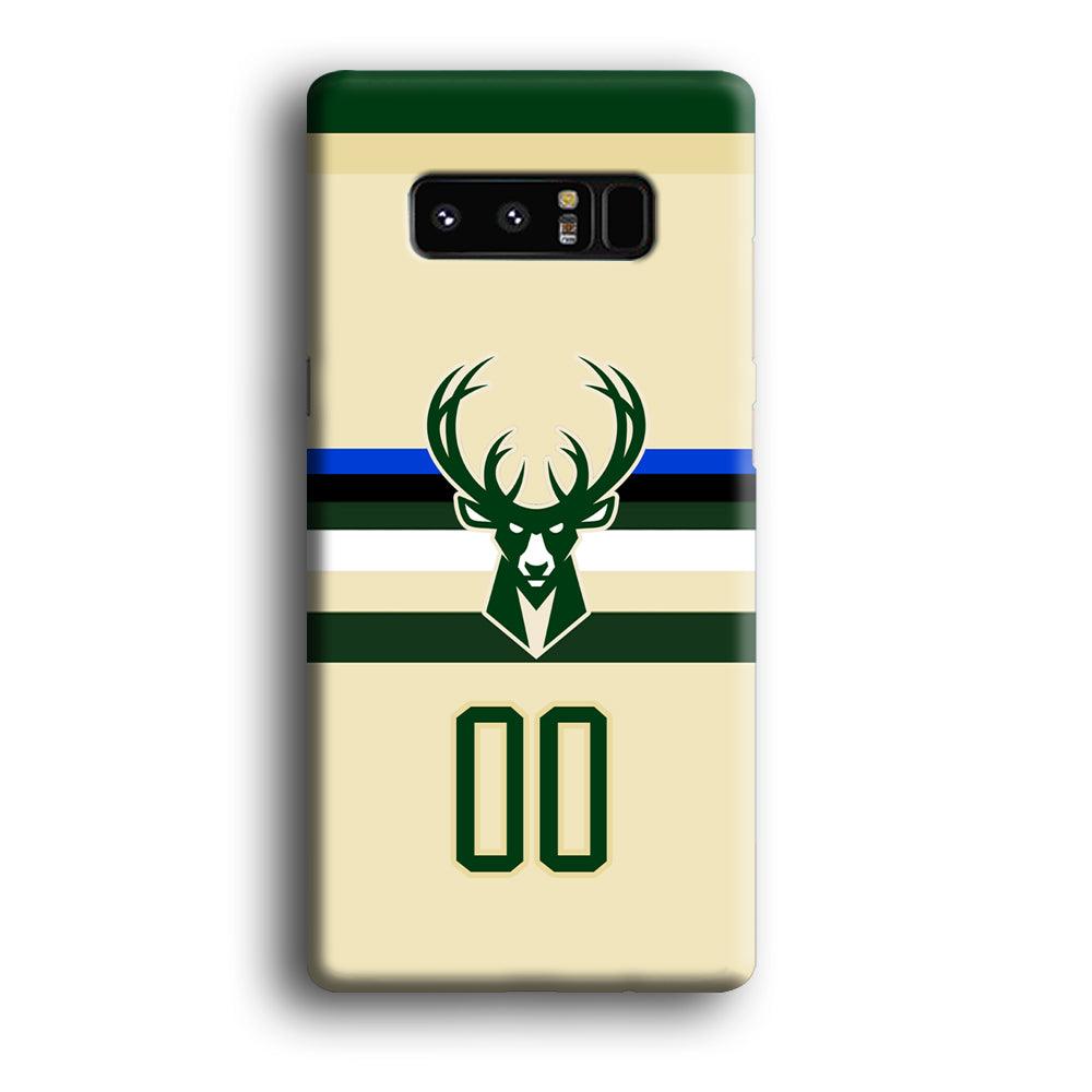 Milwaukee Bucks Light Cream Jersey Samsung Galaxy Note 8 Case-Oxvistore