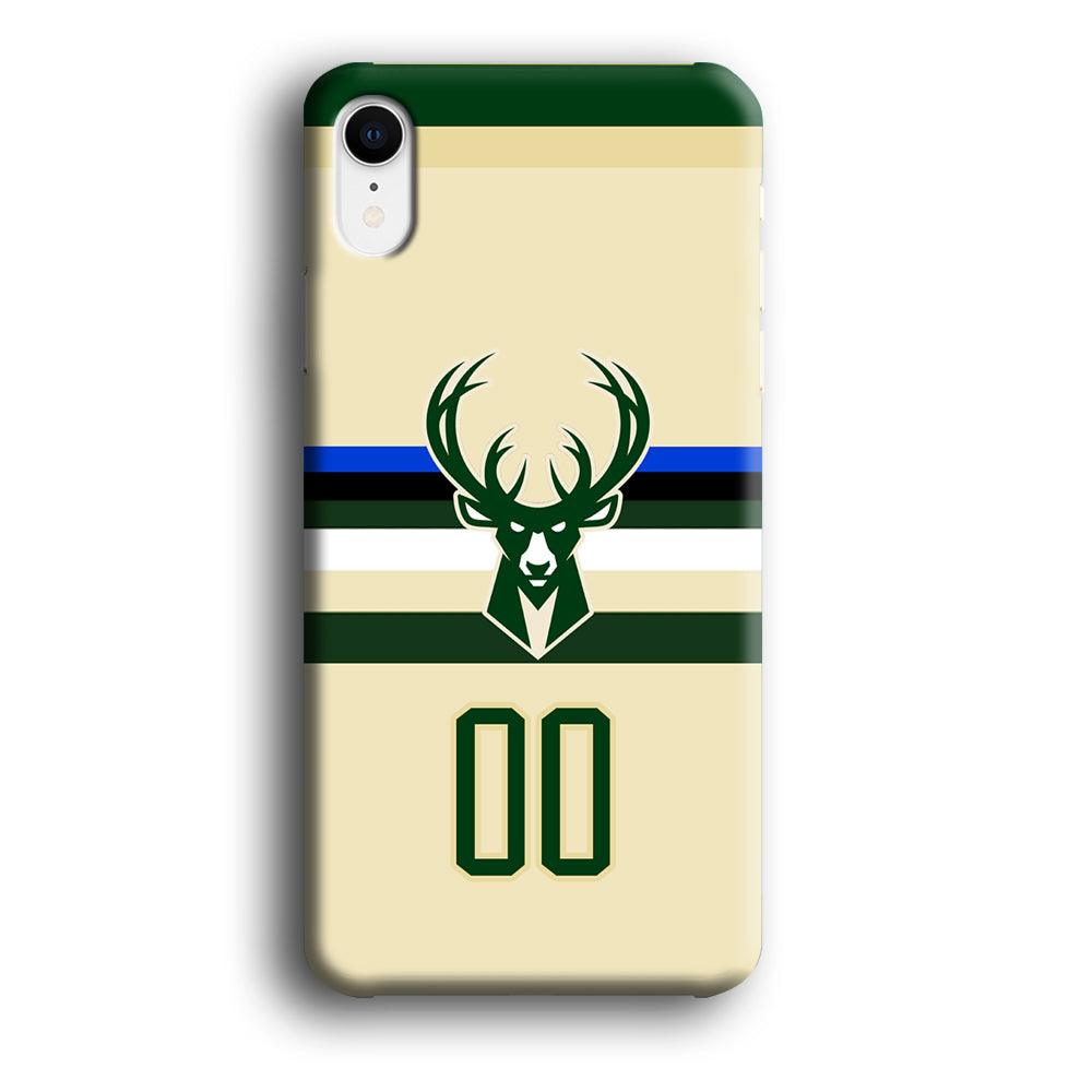 Milwaukee Bucks Light Cream Jersey iPhone XR Case-Oxvistore