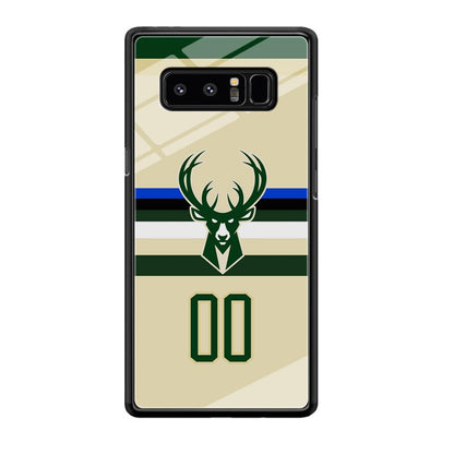 Milwaukee Bucks Light Cream Jersey Samsung Galaxy Note 8 Case-Oxvistore