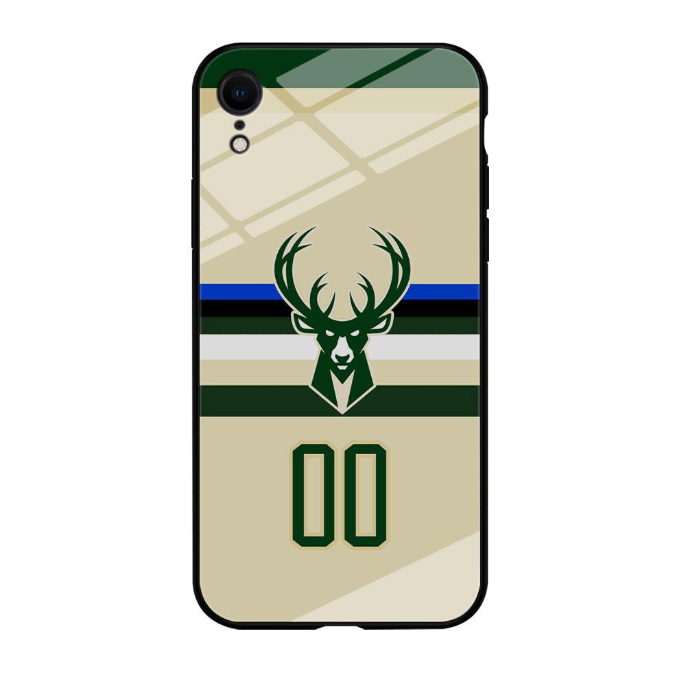 Milwaukee Bucks Light Cream Jersey iPhone XR Case-Oxvistore