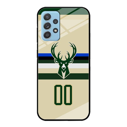 Milwaukee Bucks Light Cream Jersey Samsung Galaxy A72 Case-Oxvistore