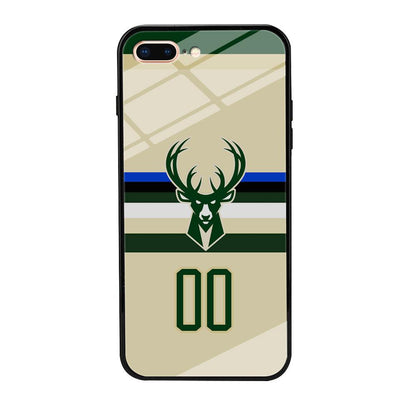 Milwaukee Bucks Light Cream Jersey iPhone 8 Plus Case-Oxvistore