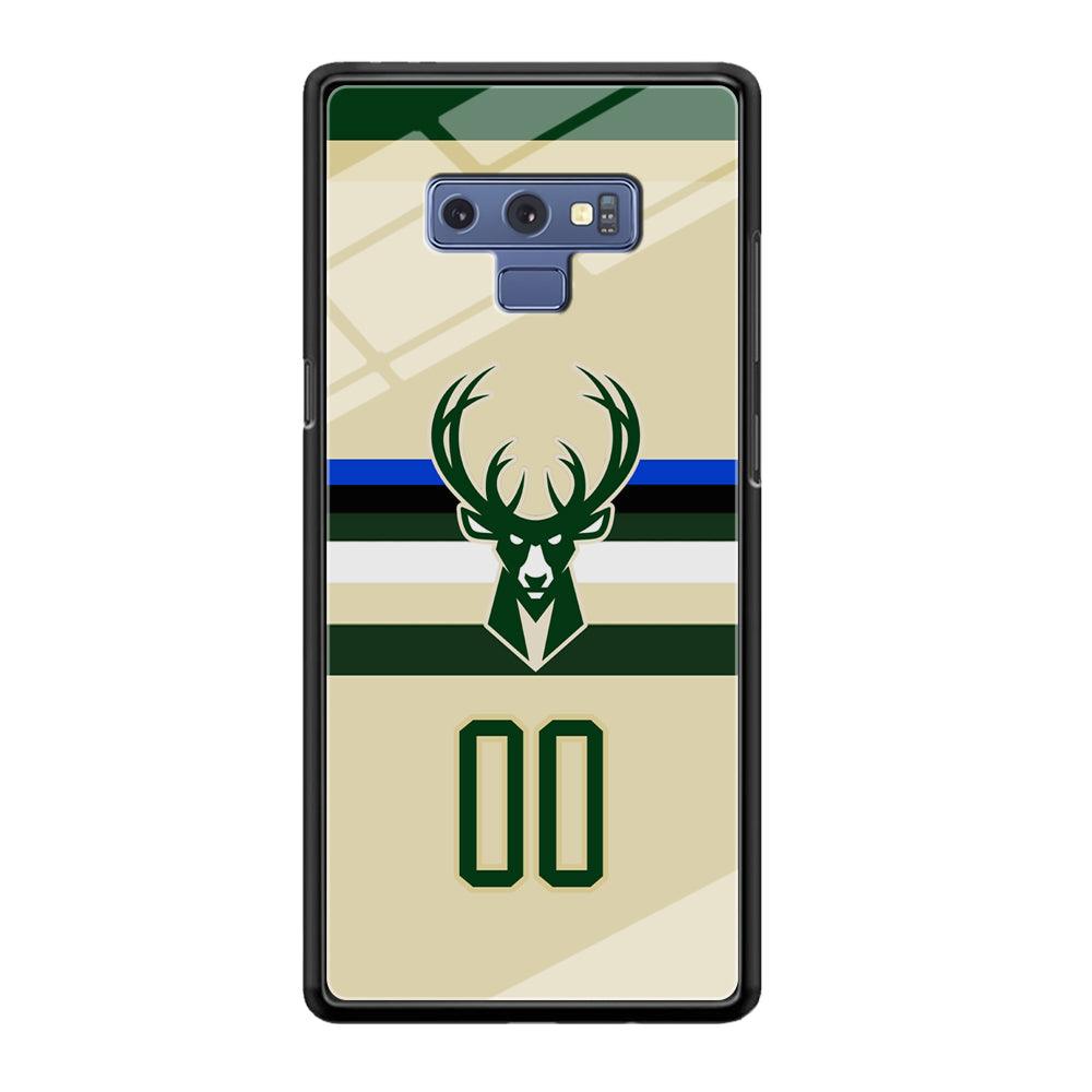 Milwaukee Bucks Light Cream Jersey Samsung Galaxy Note 9 Case-Oxvistore