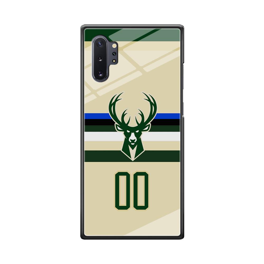 Milwaukee Bucks Light Cream Jersey Samsung Galaxy Note 10 Plus Case-Oxvistore