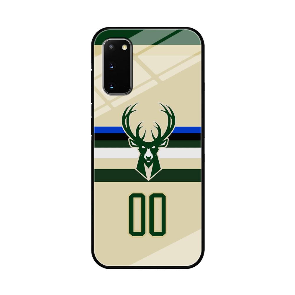 Milwaukee Bucks Light Cream Jersey Samsung Galaxy S20 Case-Oxvistore