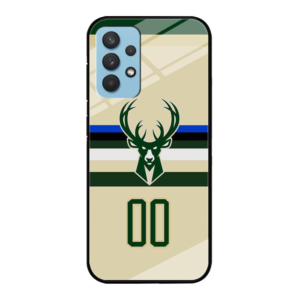 Milwaukee Bucks Light Cream Jersey Samsung Galaxy A32 Case-Oxvistore