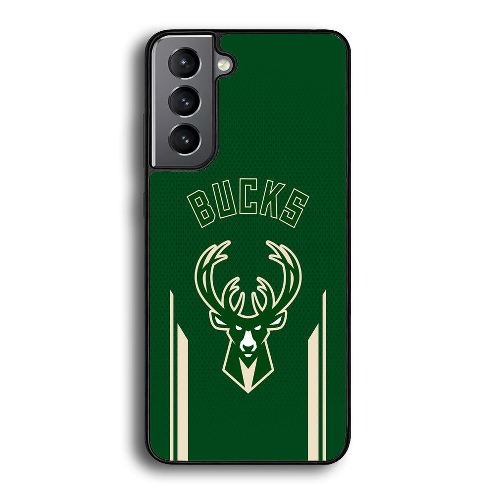 Milwaukee Bucks The Radial Patern Samsung Galaxy S22 Case-Rubber Black (2D Case)-Oxvistore
