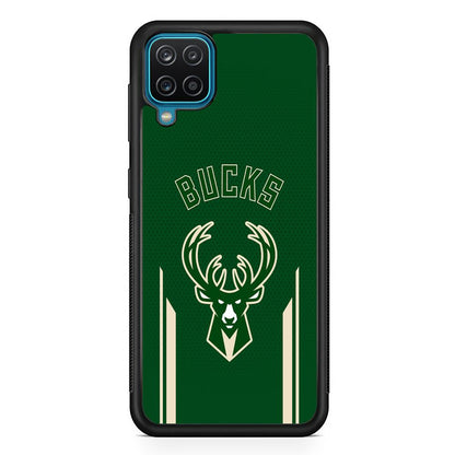 Milwaukee Bucks The Radial Patern Samsung Galaxy A12 Case-Oxvistore