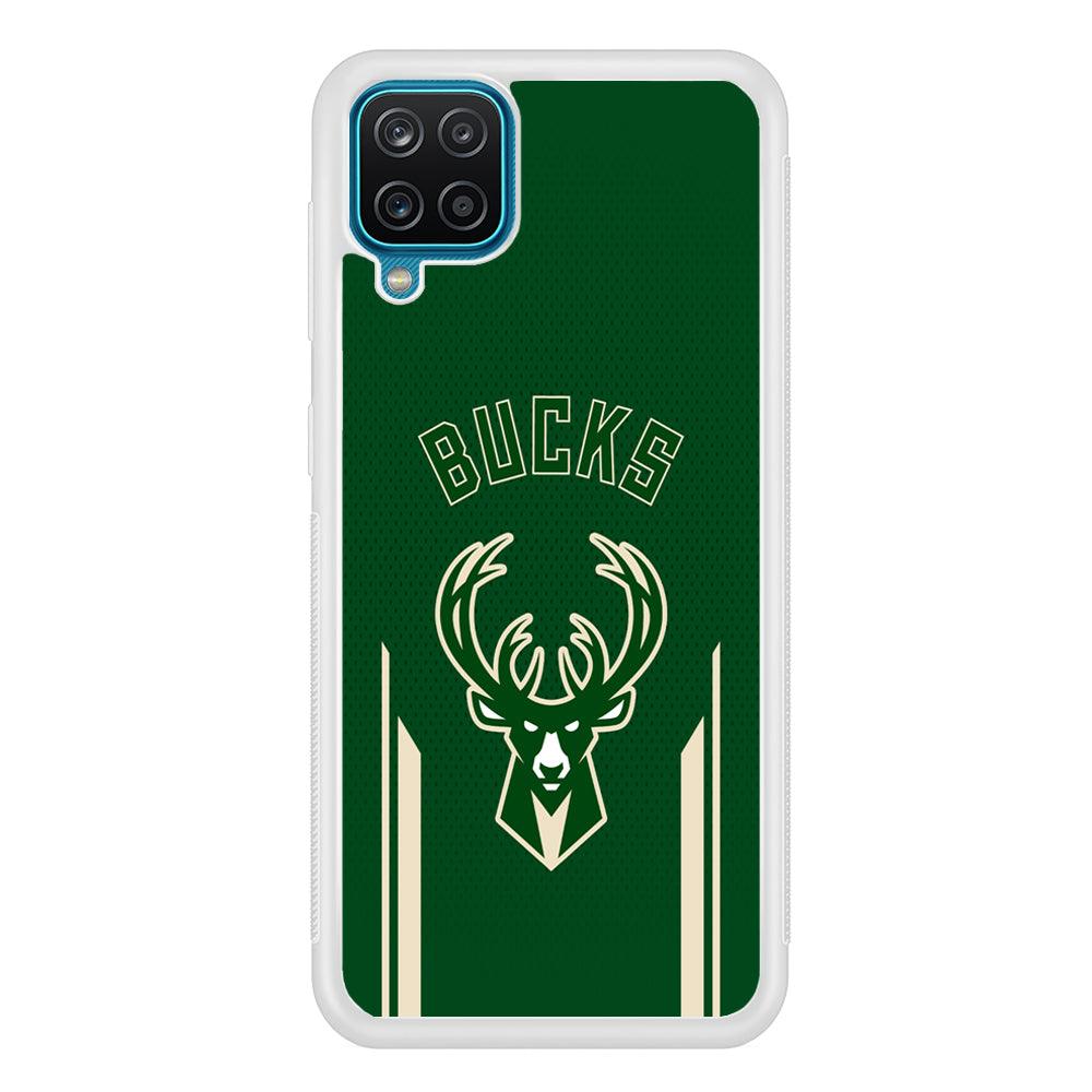 Milwaukee Bucks The Radial Patern Samsung Galaxy A12 Case-Oxvistore