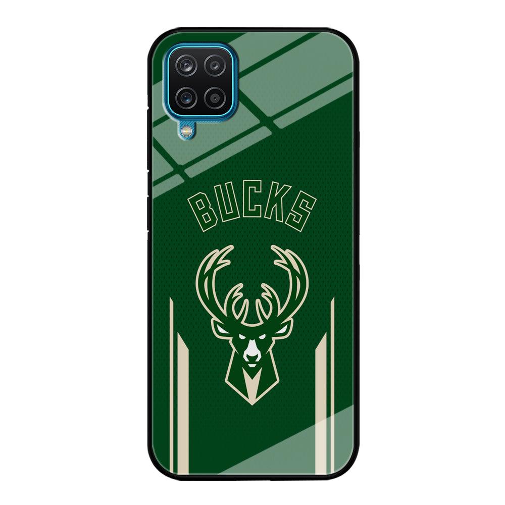 Milwaukee Bucks The Radial Patern Samsung Galaxy A12 Case-Oxvistore