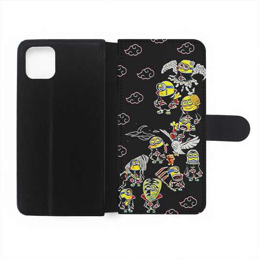 Minions Akatsuki Cosplay Flip Wallet Phone Case