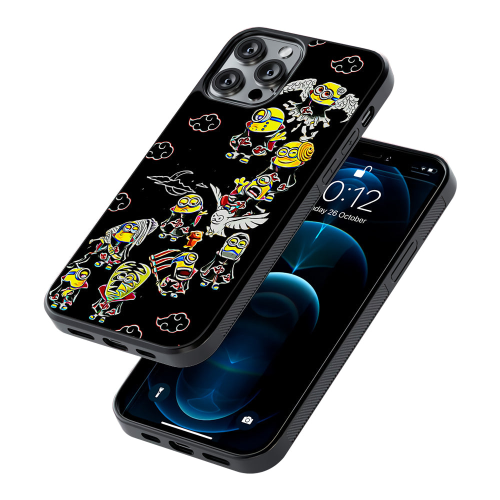 Minions Akatsuki Cosplay 2D Rubber Phone Case