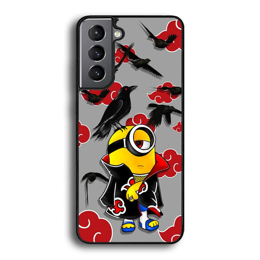 Minions Itachi Mode On Samsung Galaxy S23 Plus Case-Rubber Black (2D Case)-Oxvistore