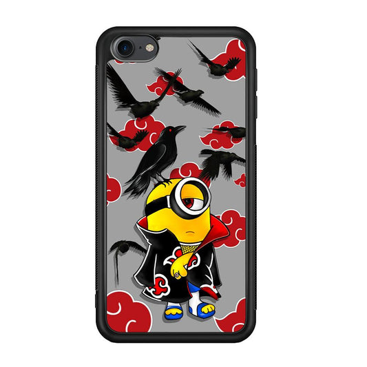 Minions Itachi Mode On iPod Touch 6 Case-Rubber Black (2D Case)-Oxvistore