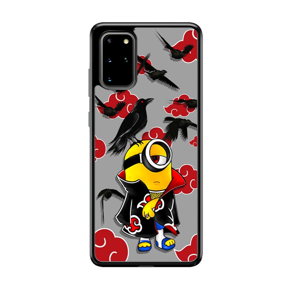 Minions Itachi Mode On Samsung Galaxy S20 Plus Case-Rubber Black (2D Case)-Oxvistore