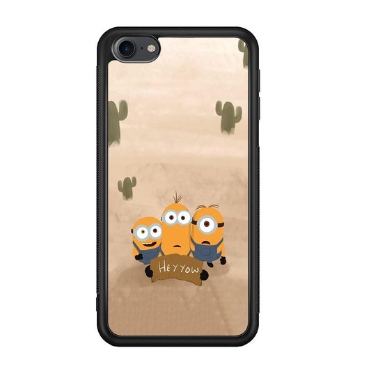 Minions Lost in The Desert iPod Touch 6 Case-Rubber Black (2D Case)-Oxvistore