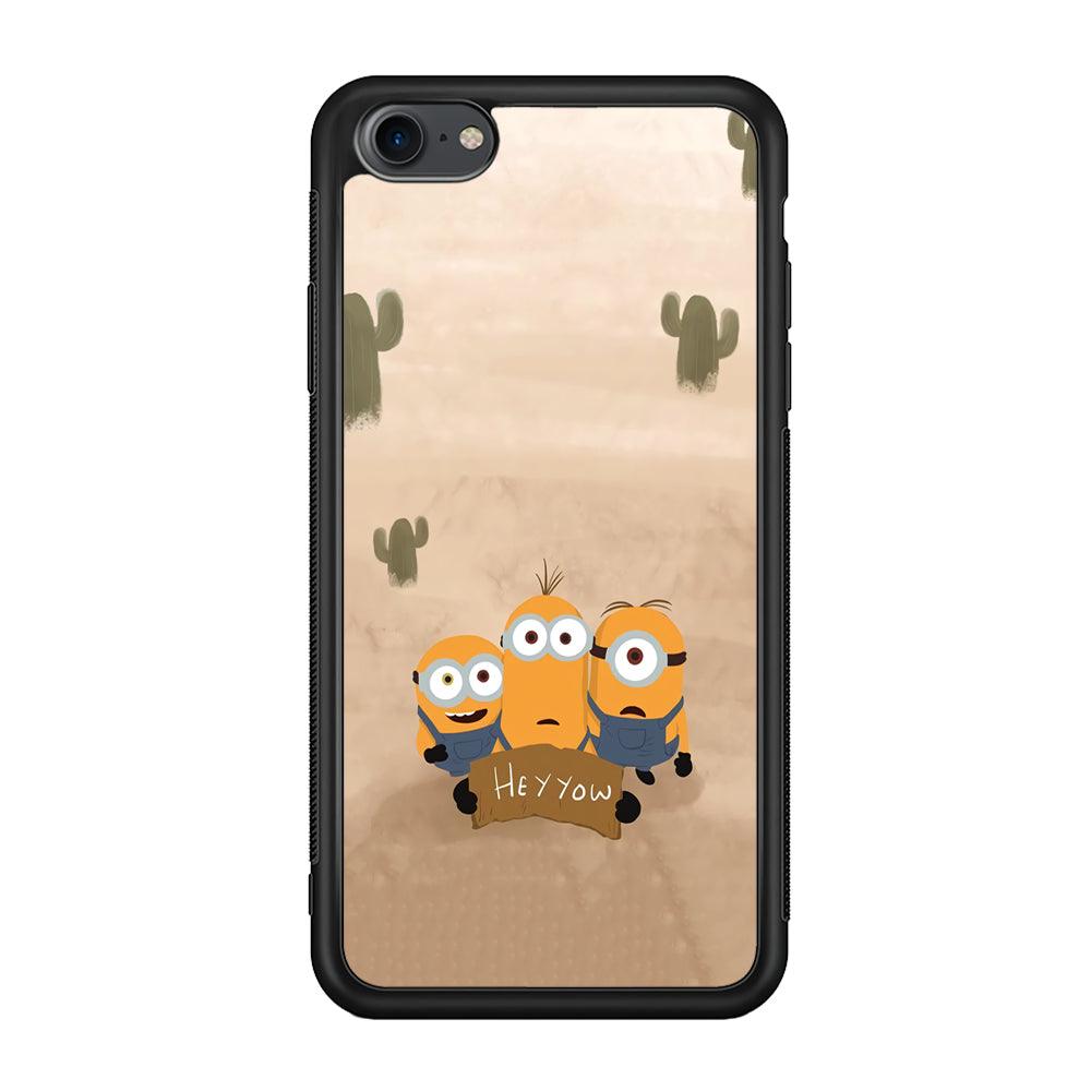 Minions Lost in The Desert iPhone 7 Case-Rubber Black (2D Case)-Oxvistore