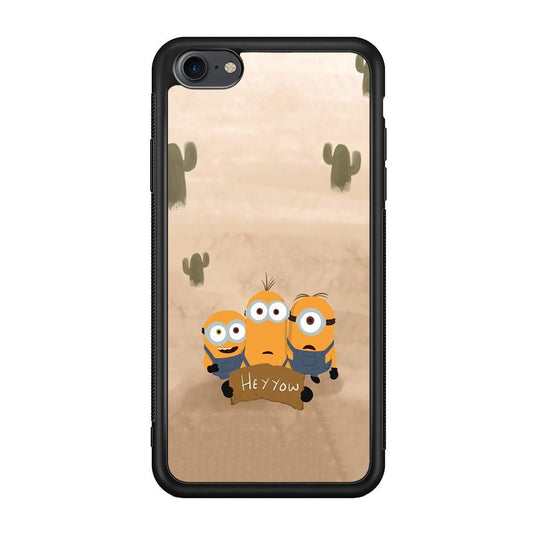 Minions Lost in The Desert iPhone 7 Case-Rubber Black (2D Case)-Oxvistore
