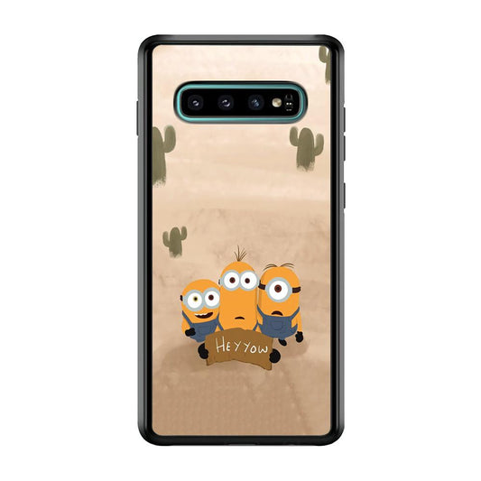 Minions Lost in The Desert Samsung Galaxy S10 Case-Oxvistore