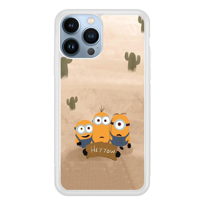 Minions Lost in The Desert iPhone 15 Pro Case-Oxvistore