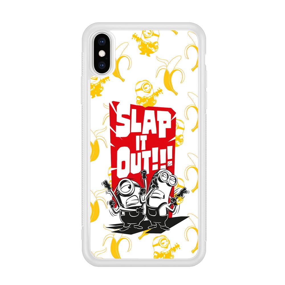 Minions Slap It Out iPhone X Case-Oxvistore