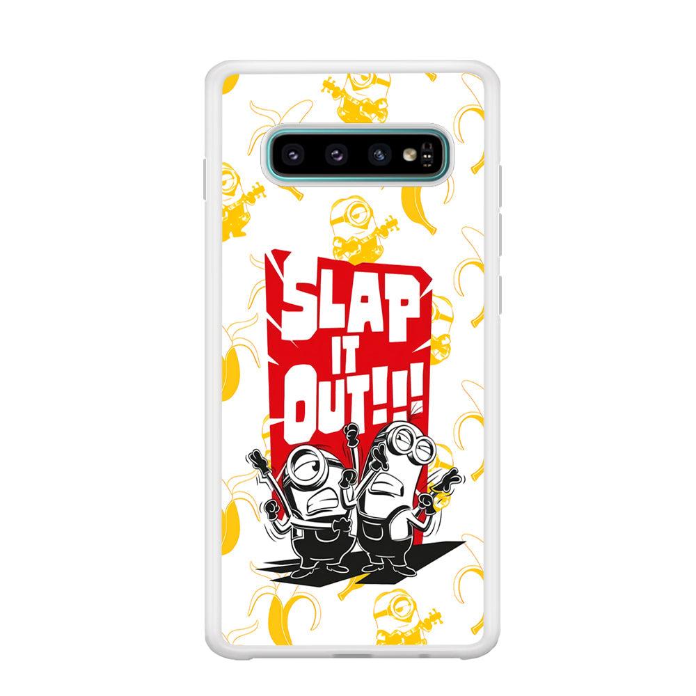 Minions Slap It Out Samsung Galaxy S10 Plus Case-Oxvistore