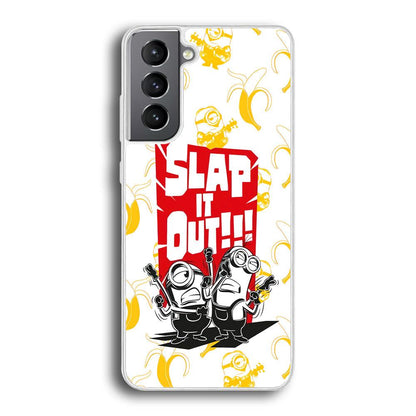 Minions Slap It Out Samsung Galaxy S21 Plus Case-Oxvistore