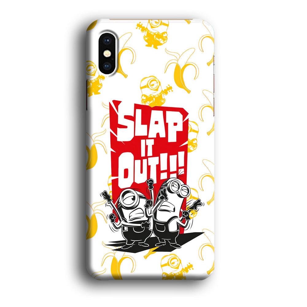 Minions Slap It Out iPhone X Case-Oxvistore