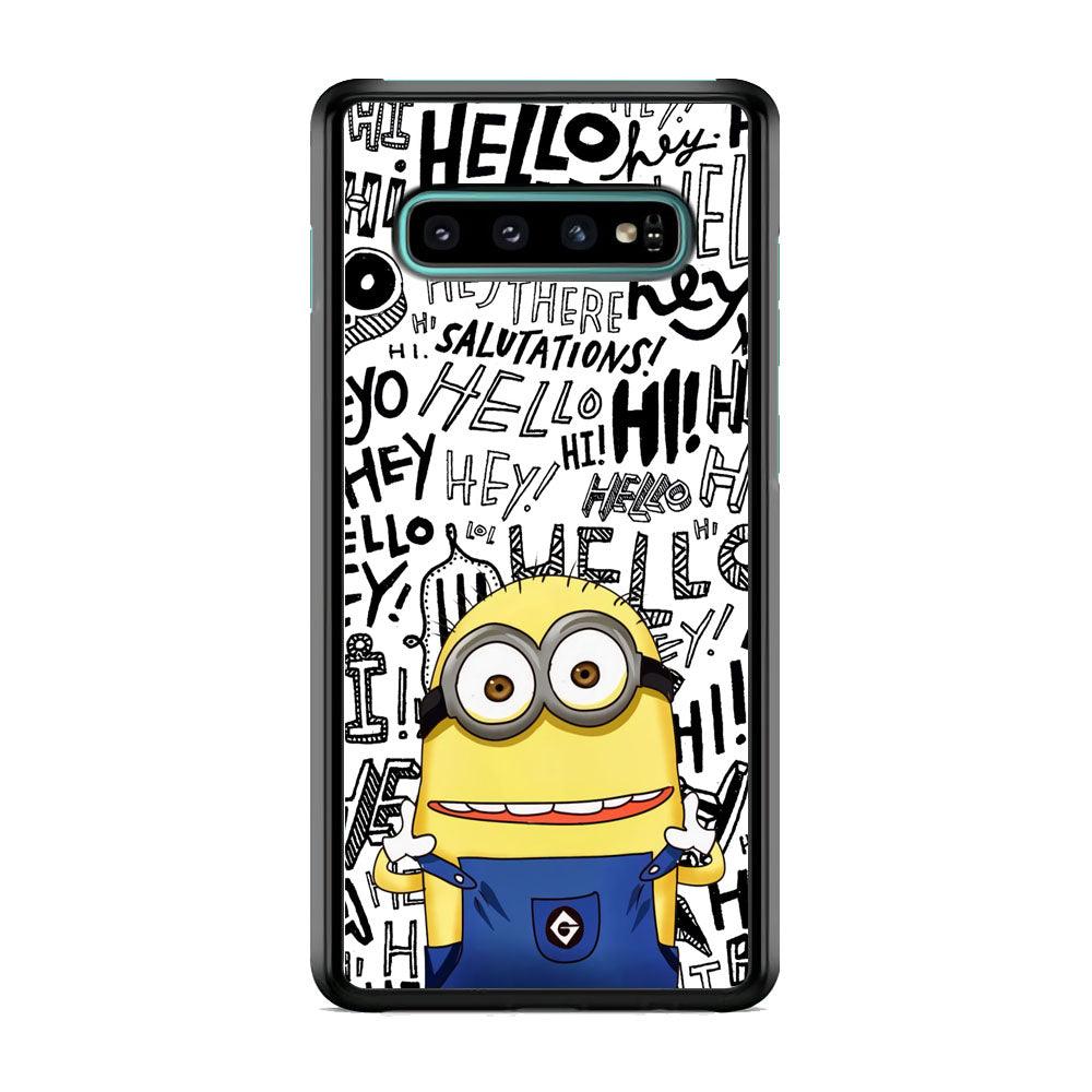 Minions Hail Word Samsung Galaxy S10 Plus Case-Oxvistore