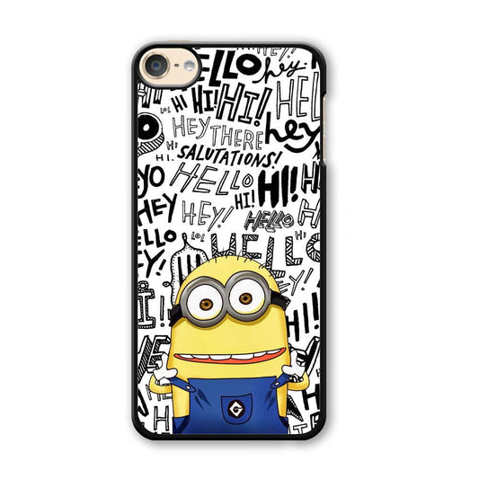 Minions Hail Word iPod Touch 6 Case-Plastic Black (2D Case)-Oxvistore