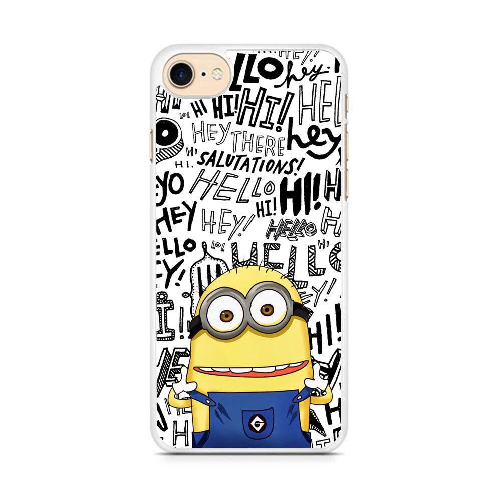 Minions Hail Word iPhone 8 Case-Oxvistore