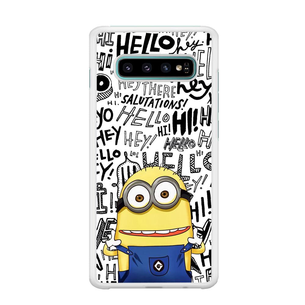 Minions Hail Word Samsung Galaxy S10 Plus Case-Oxvistore