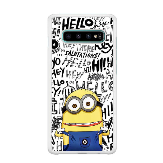 Minions Hail Word Samsung Galaxy S10 Case-Oxvistore