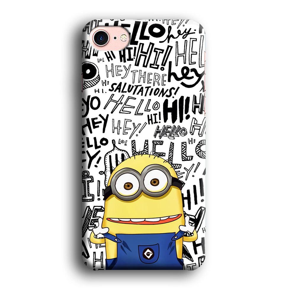 Minions Hail Word iPhone 8 Case-Oxvistore