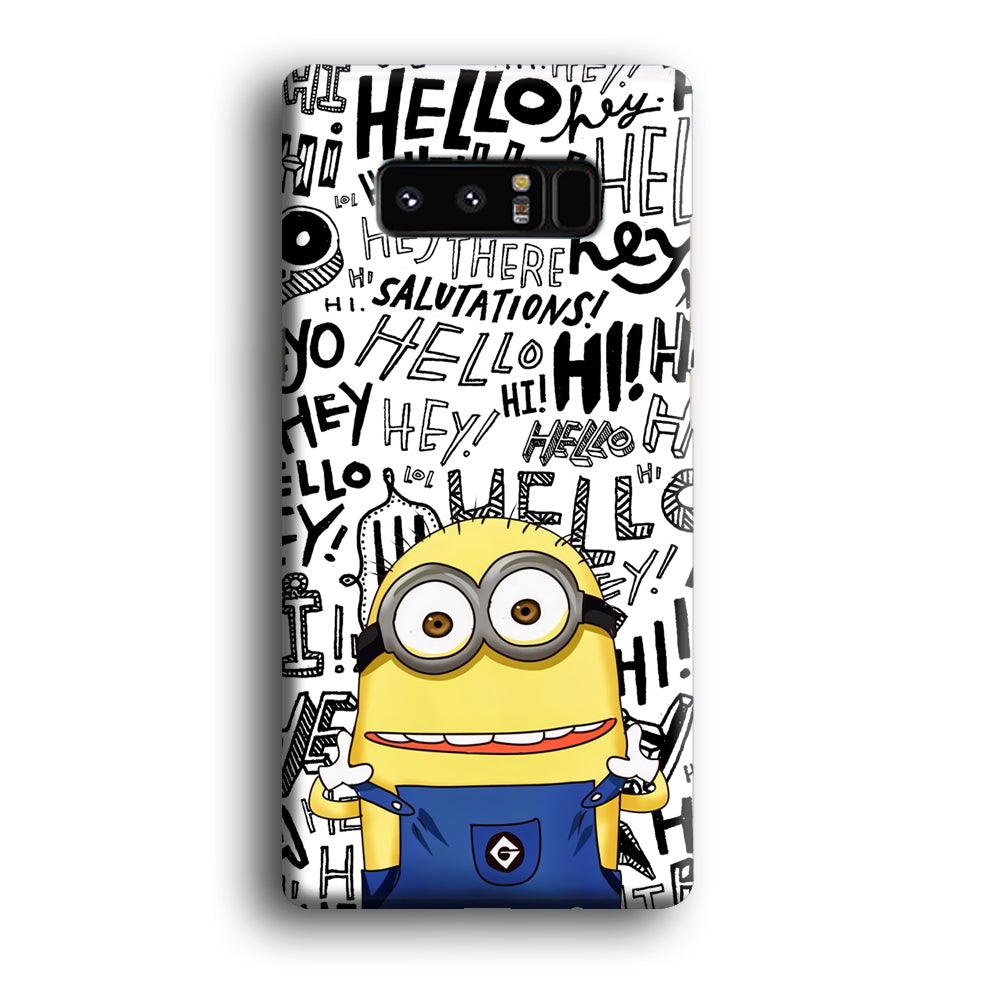 Minions Hail Word Samsung Galaxy Note 8 Case-Oxvistore