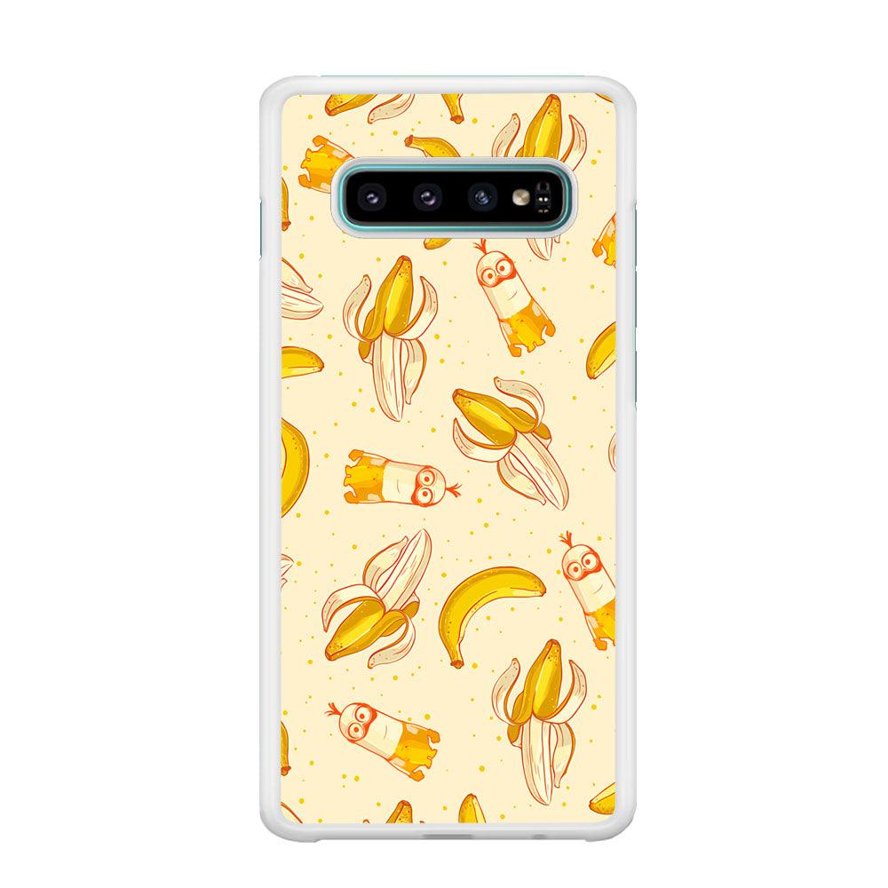 Minions and Banana Patern Samsung Galaxy S10 Case-Oxvistore