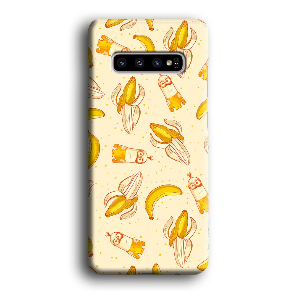 Minions and Banana Patern Samsung Galaxy S10 Plus Case-Oxvistore