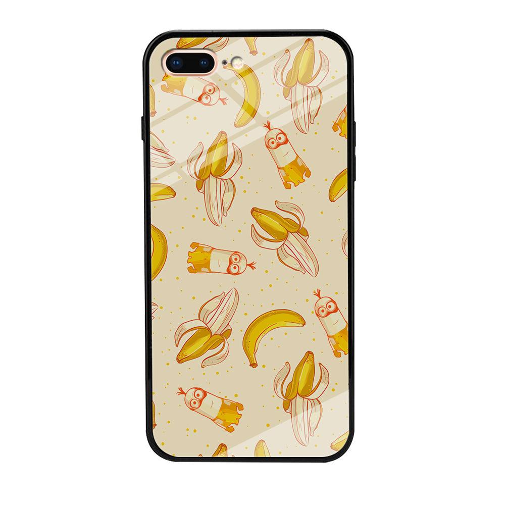 Minions and Banana Patern iPhone 8 Plus Case-Oxvistore